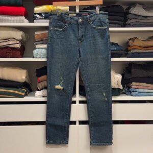 Anthropologie Pilcro Distresssed Slim Boyfriend Jeans